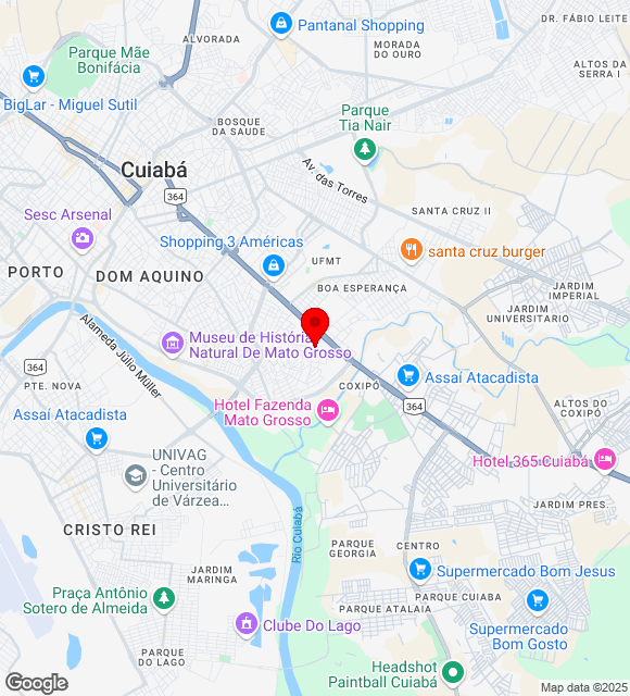 Mapa da localização