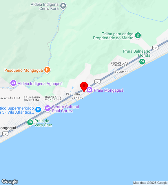 Mapa da localização