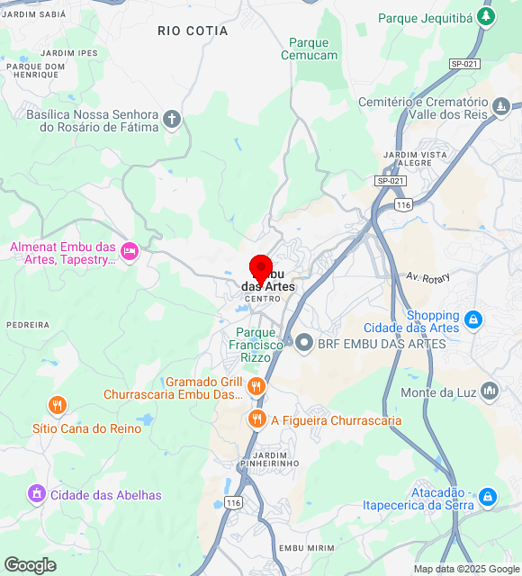 Mapa da localização