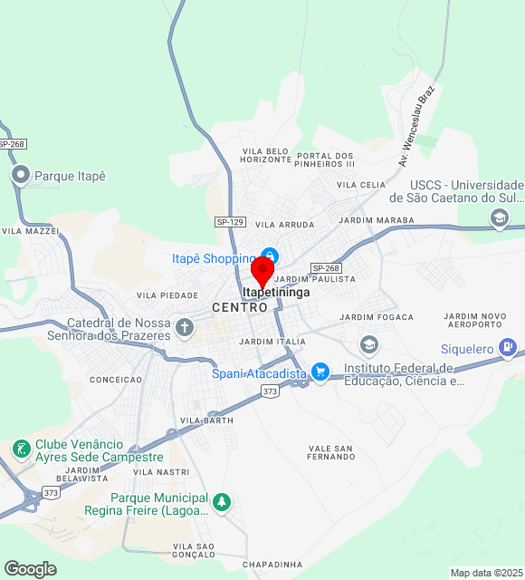 Mapa da localização
