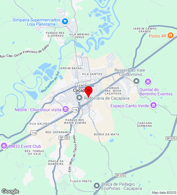 Mapa da localização