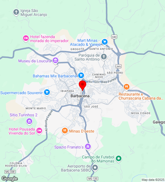 Mapa da localização