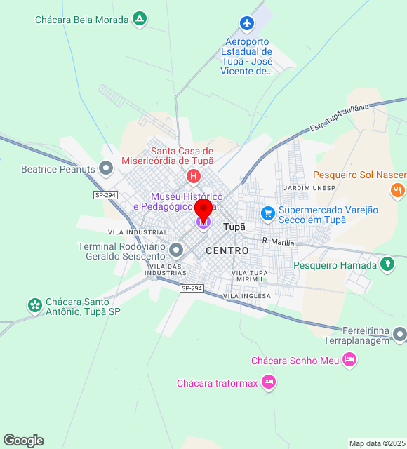 Mapa da localização