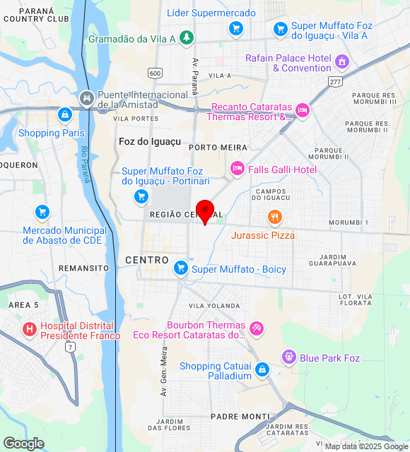 Mapa da localização