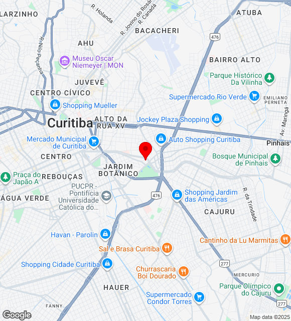 Mapa da localização