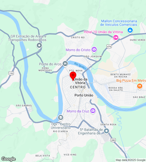 Mapa da localização