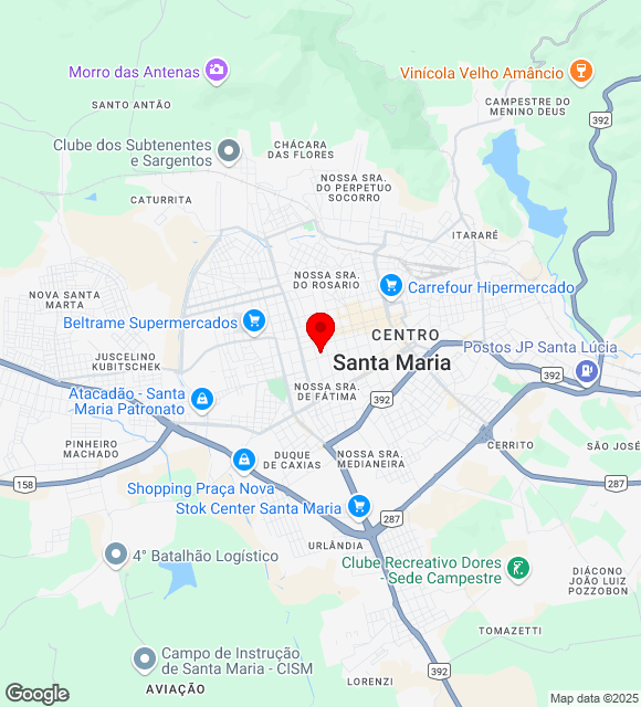 Mapa da localização