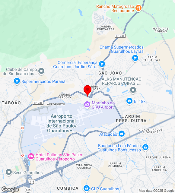 Mapa da localização