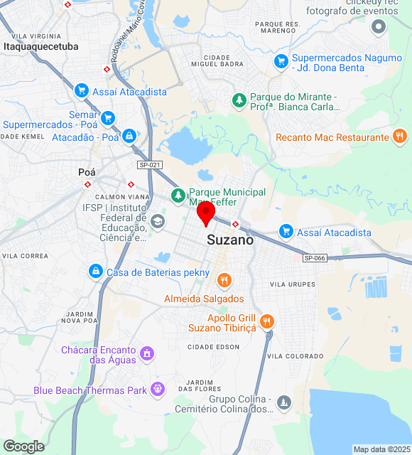Mapa da localização