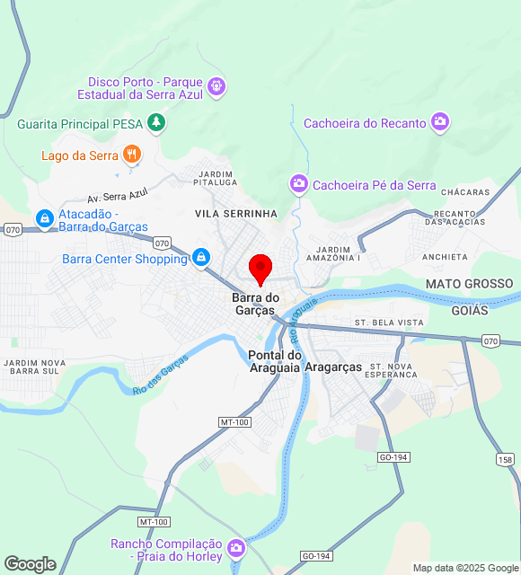 Mapa da localização