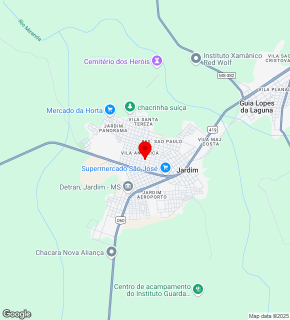 Mapa da localização