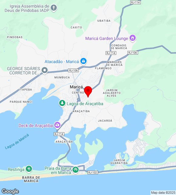 Mapa da localização