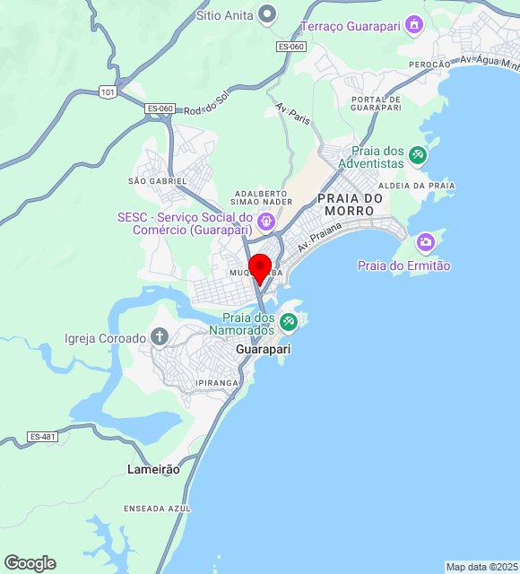 Mapa da localização