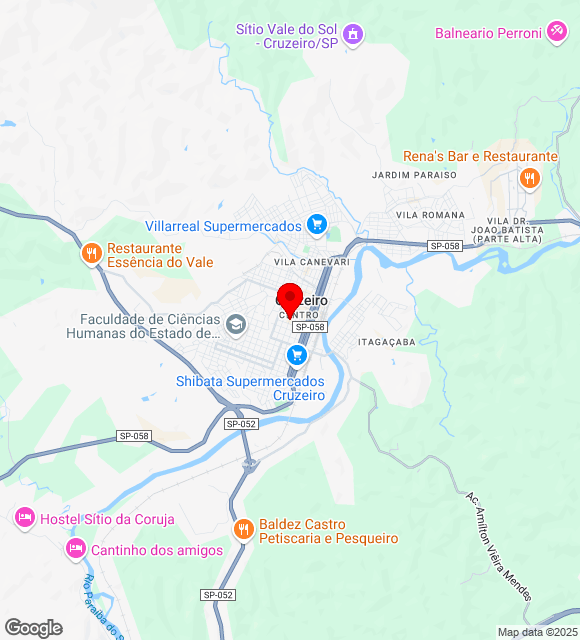 Mapa da localização