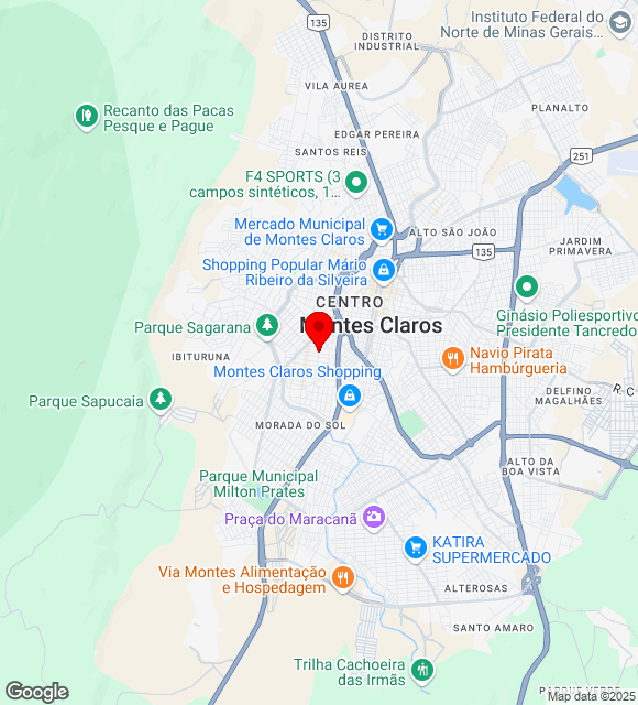 Mapa da localização