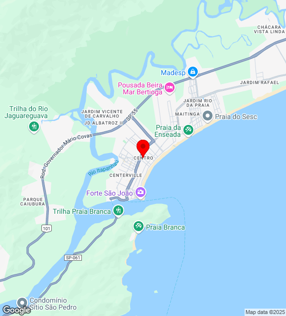 Mapa da localização