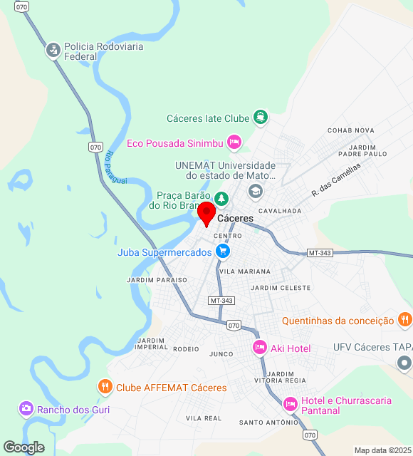 Mapa da localização