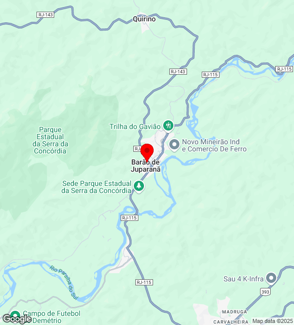 Mapa da localização