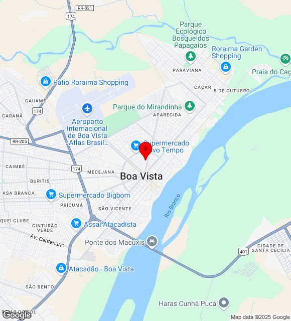 Mapa da localização