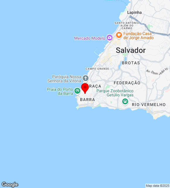 Mapa da localização