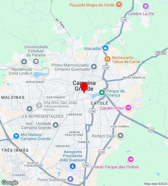 Mapa da localização