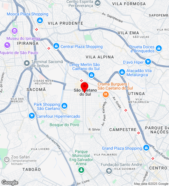 Mapa da localização