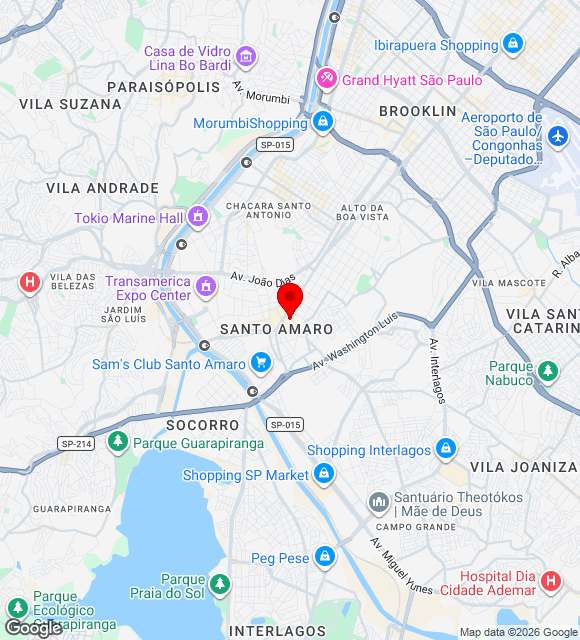 Mapa da localização