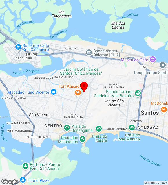 Mapa da localização