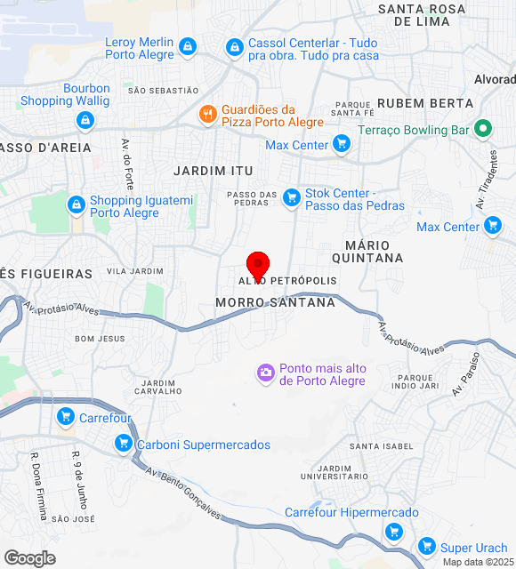 Mapa da localização