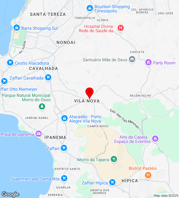 Mapa da localização