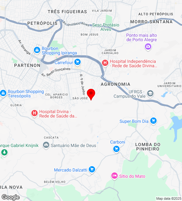Mapa da localização