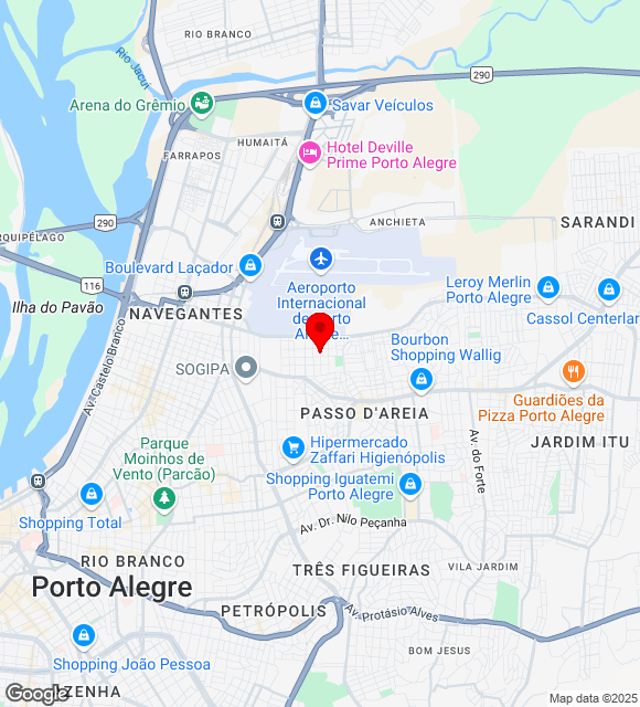 Mapa da localização