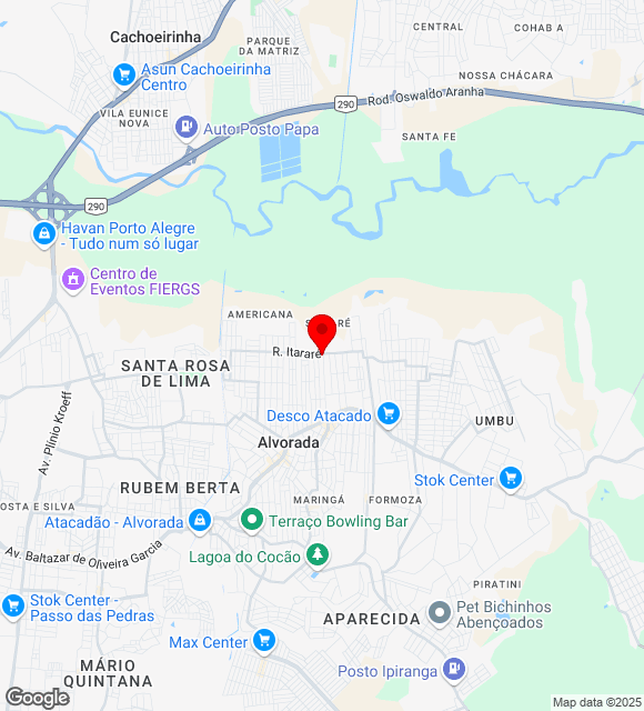 Mapa da localização