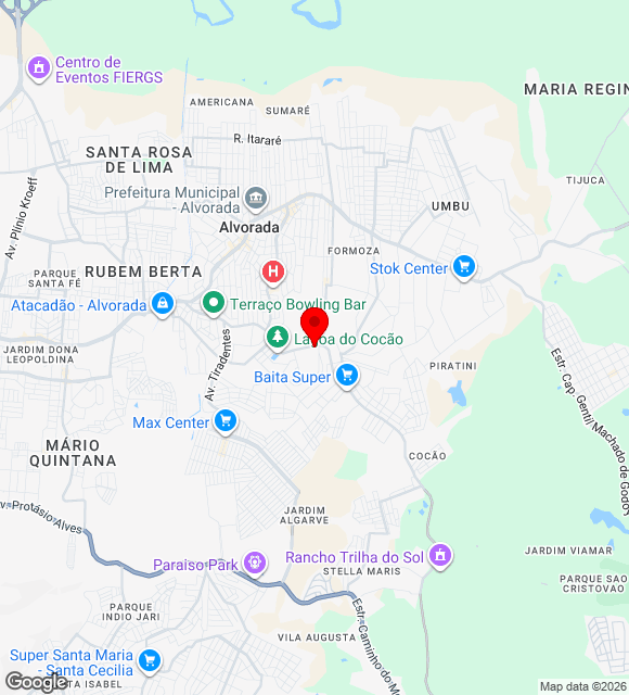 Mapa da localização