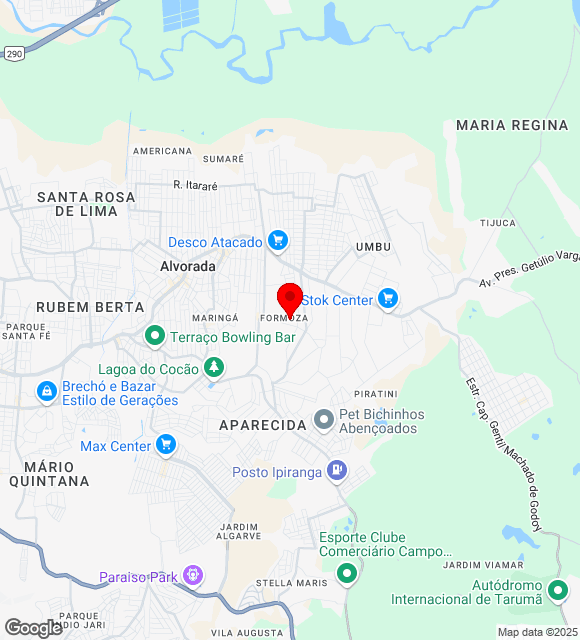 Mapa da localização