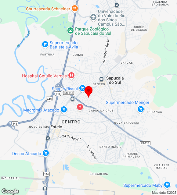 Mapa da localização