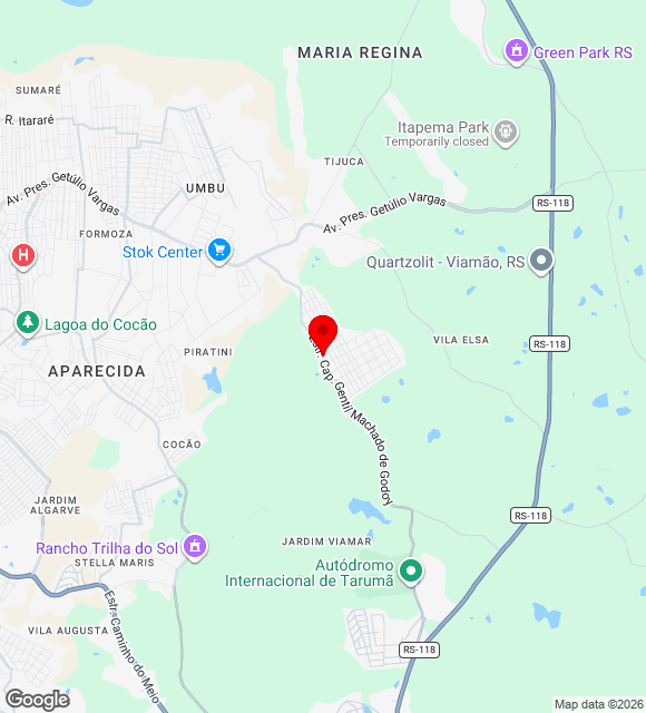 Mapa da localização