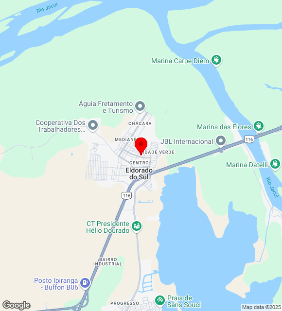 Mapa da localização