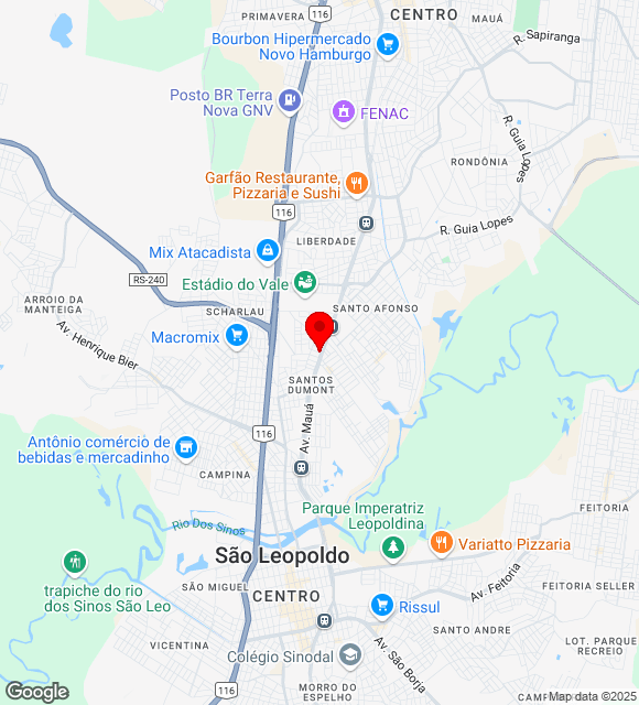 Mapa da localização