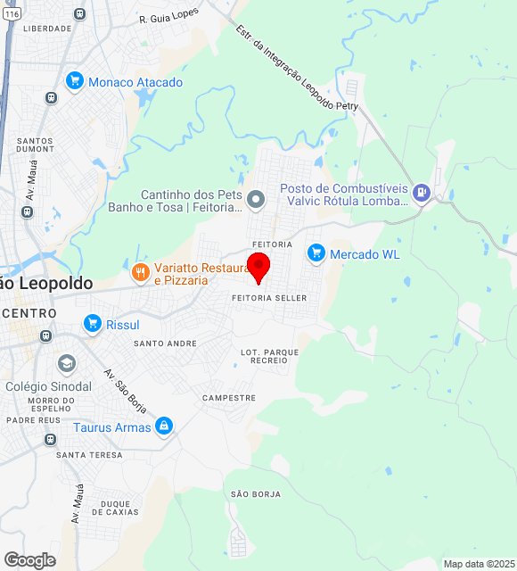 Mapa da localização
