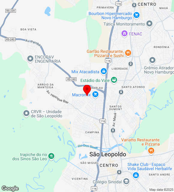 Mapa da localização