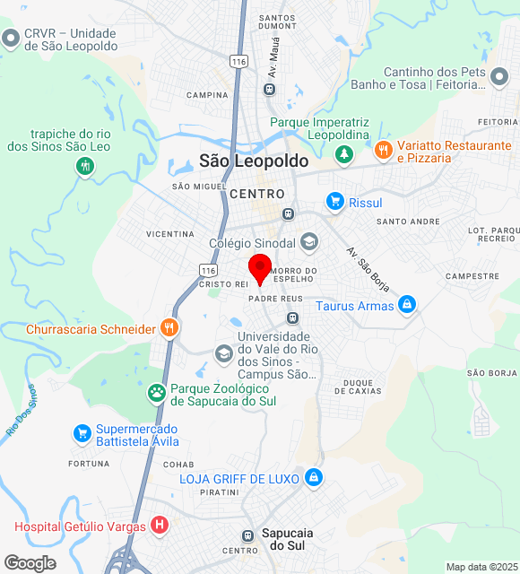 Mapa da localização