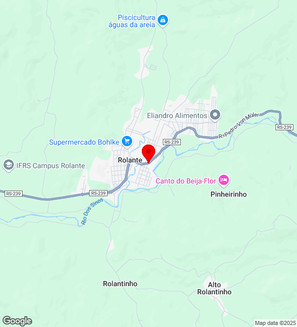 Mapa da localização