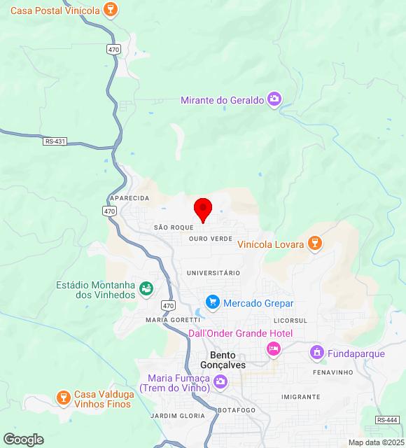 Mapa da localização