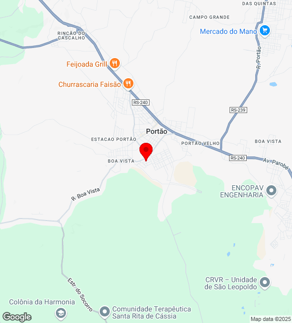 Mapa da localização