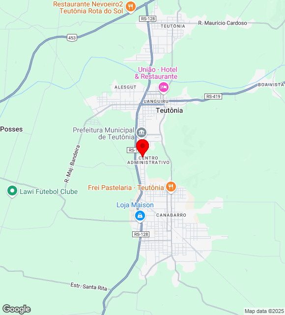 Mapa da localização