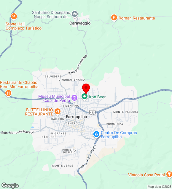 Mapa da localização