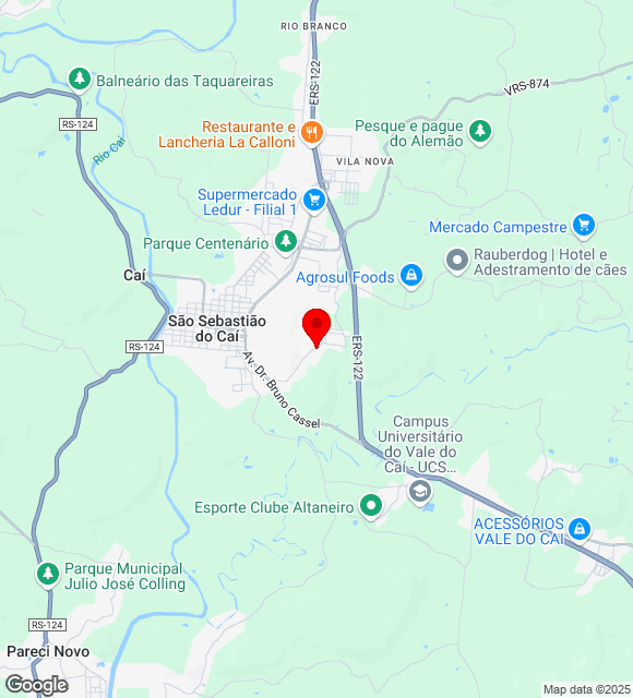 Mapa da localização