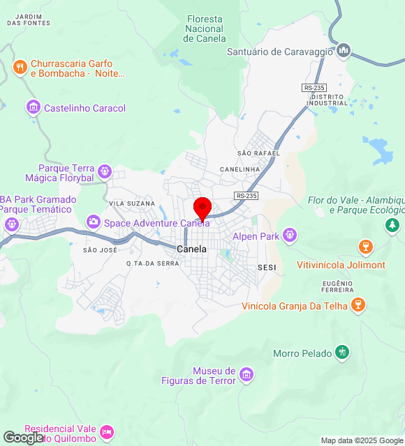 Mapa da localização