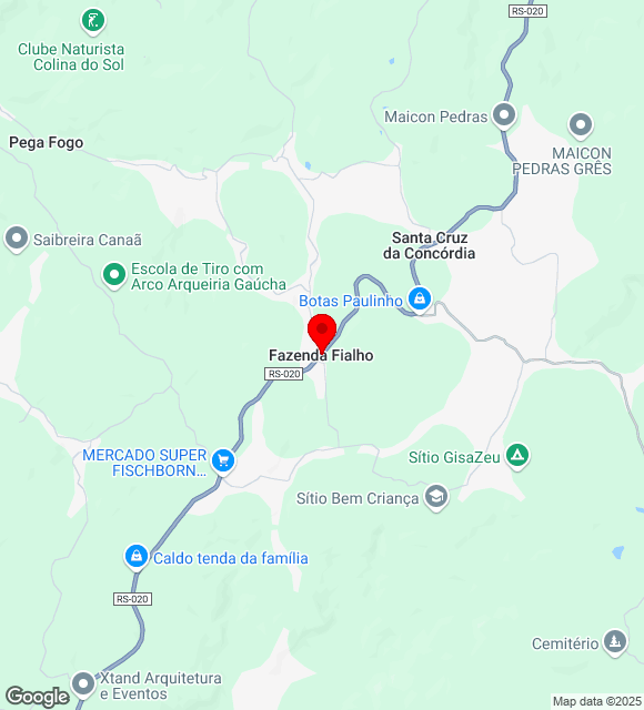 Mapa da localização